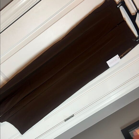 BNWT - BACKYARD ROSES STELLA HIGHWAISTED BROWN TROUSER - Picture 2 of 7